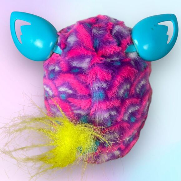 2012 Hasbro Furby Boom Purple Pink & Blue Teal Hearts Talking *Tested & Working - Picture 9 of 16